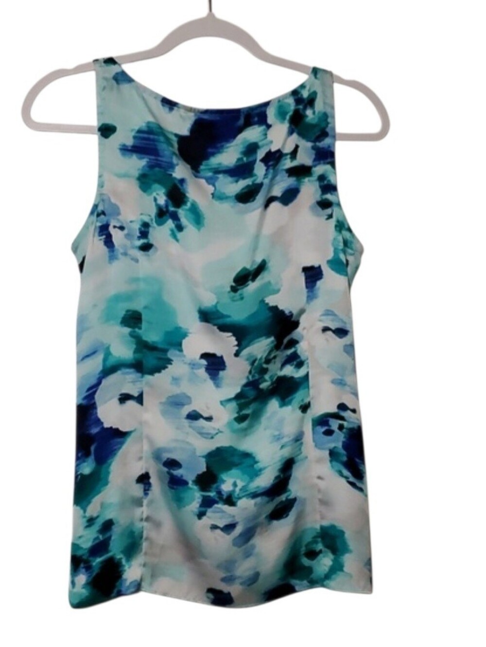 White House Black Market Blue and Green Women's Top Size S - Picture 2 of 11